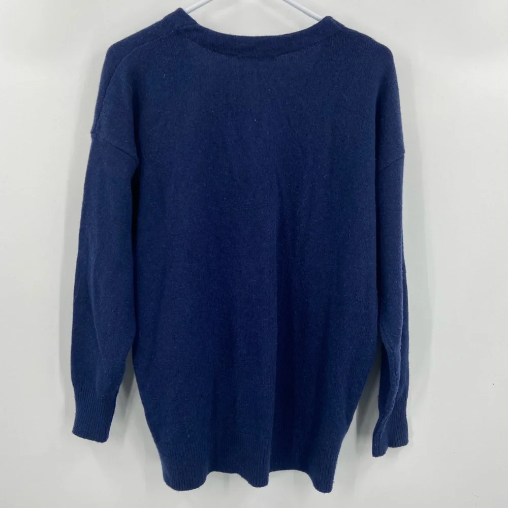 Madewell V-Neck‎ Relaxed Cardigan Indigo Small